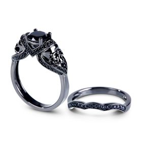 Gothic Skull Wedding Ring