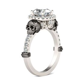 Four-Skull Designer Women's Ring