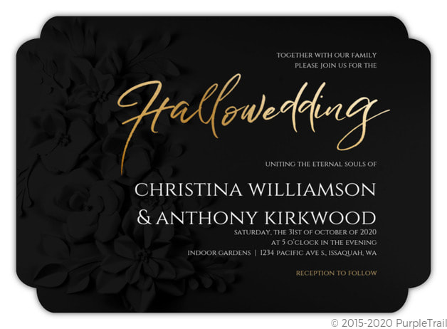 Gothic Wedding Invitation